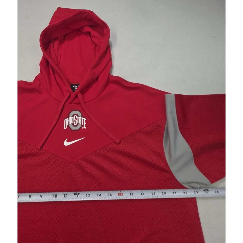Ohio State Buckeyes Nike Hoodie Mens M JERSEY MESH PANALS Team Issued UNIQUE